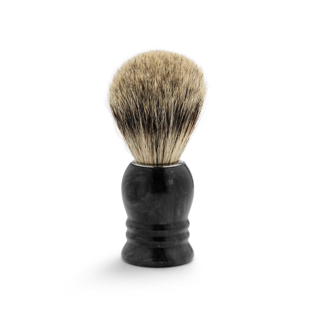 Shaving Brush Marble, Black